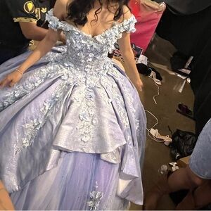 Elegant Lavender Ball Gown